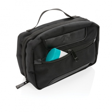 Logotrade promotional product image of: Swiss Peak AWARE™ RPET Voyager toiletry bag