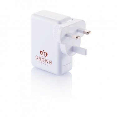 Logotrade promotional merchandise photo of: Travel plug with 4 USB ports