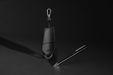 Logo trade promotional merchandise photo of: SP Tula RCS certified recycled PU key holder and pen set