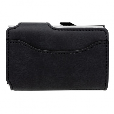 Logo trade promotional gifts image of: Standard aluminium RFID cardholder with PU wallet
