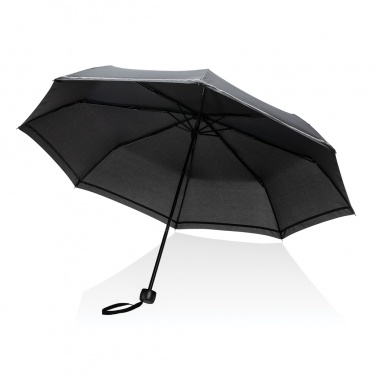 Logo trade advertising product photo of: 20.5"Impact AWARE™ RPET 190T pongee mini reflective umbrella