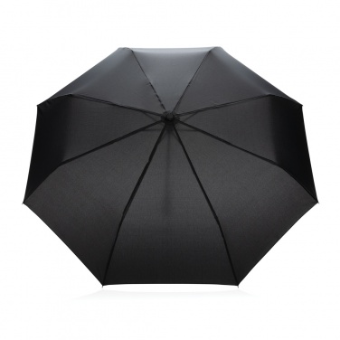 Logotrade corporate gift image of: 20.5" Impact AWARE™ RPET 190T Pongee bamboo mini umbrella
