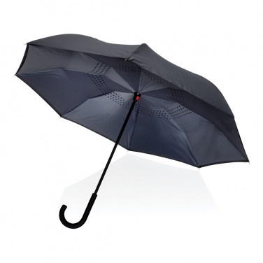 Logo trade promotional gift photo of: 23" Impact AWARE™ RPET 190T reversible umbrella