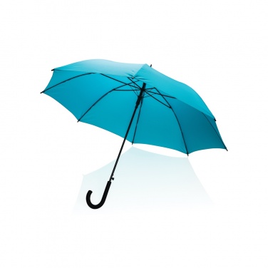 Logo trade promotional gifts image of: 23" Impact AWARE™ RPET 190T standard auto open umbrella