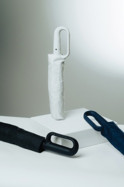 Logo trade promotional merchandise picture of: Yara 21" AWARE™ RPET solid colour umbrella with carabiner