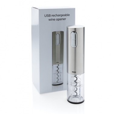 Logo trade corporate gifts picture of: Electric wine opener - USB rechargeable