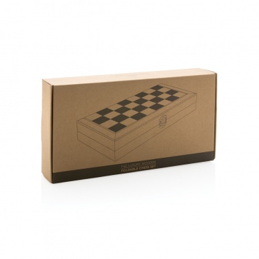 Logo trade advertising product photo of: Luxury wooden foldable chess set