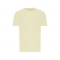 Iqoniq Brett recycled cotton t-shirt, cream yellow
