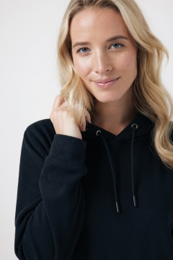 Logo trade promotional merchandise image of: Iqoniq Trivor recycled polyester microfleece hoodie