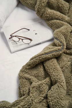 Logotrade promotional item picture of: VINGA Maine GRS recycled double pile blanket