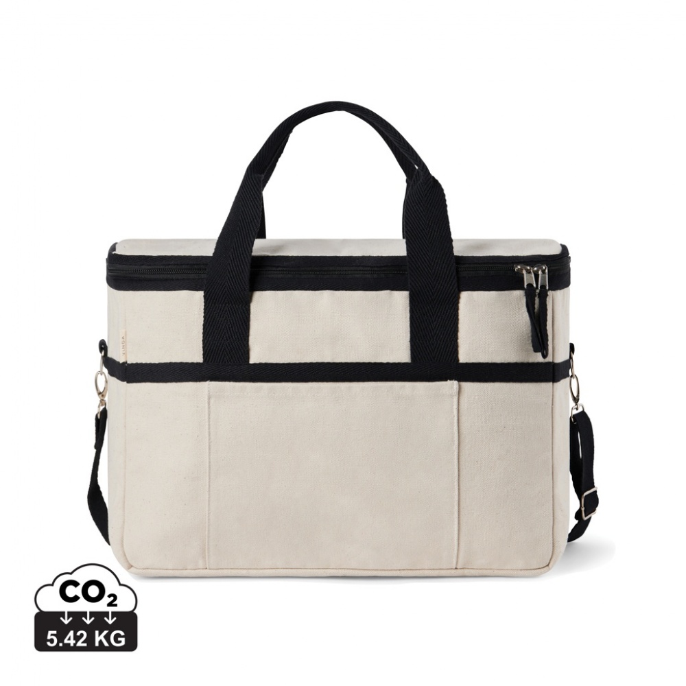 Logotrade promotional merchandise picture of: VINGA Volonne AWARE™ recycled canvas cooler basket