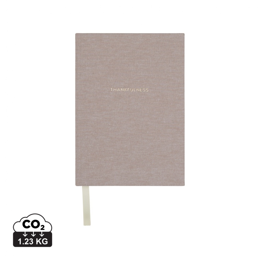 Logo trade promotional merchandise image of: VINGA Thankfulness GRS recycled paper journal