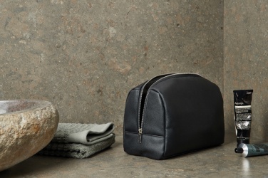 Logo trade corporate gifts image of: VINGA Bermond RCS recycled PU toiletry bag