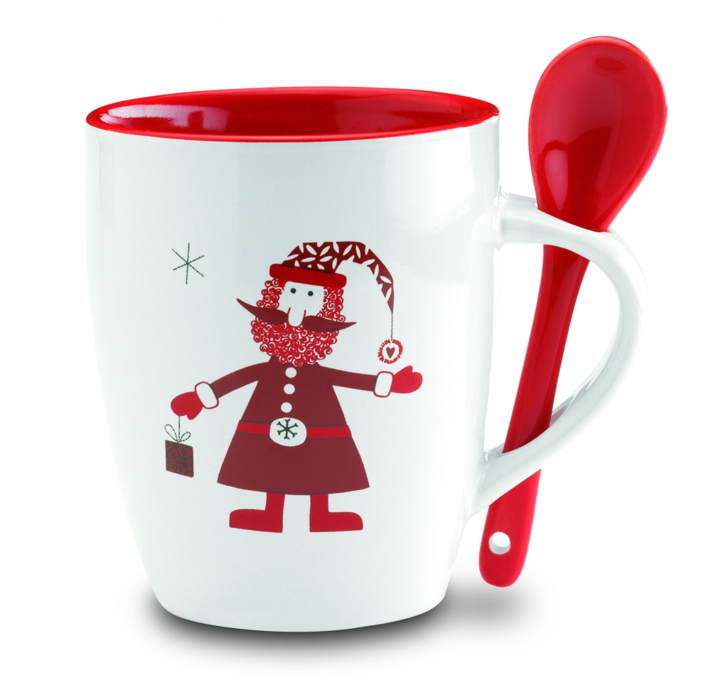 Logotrade promotional gift image of: Mug with spoon 250ml
