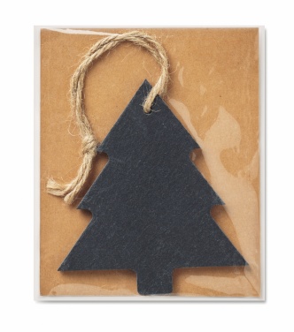 Logo trade promotional gifts image of: Slate xmas hanger tree