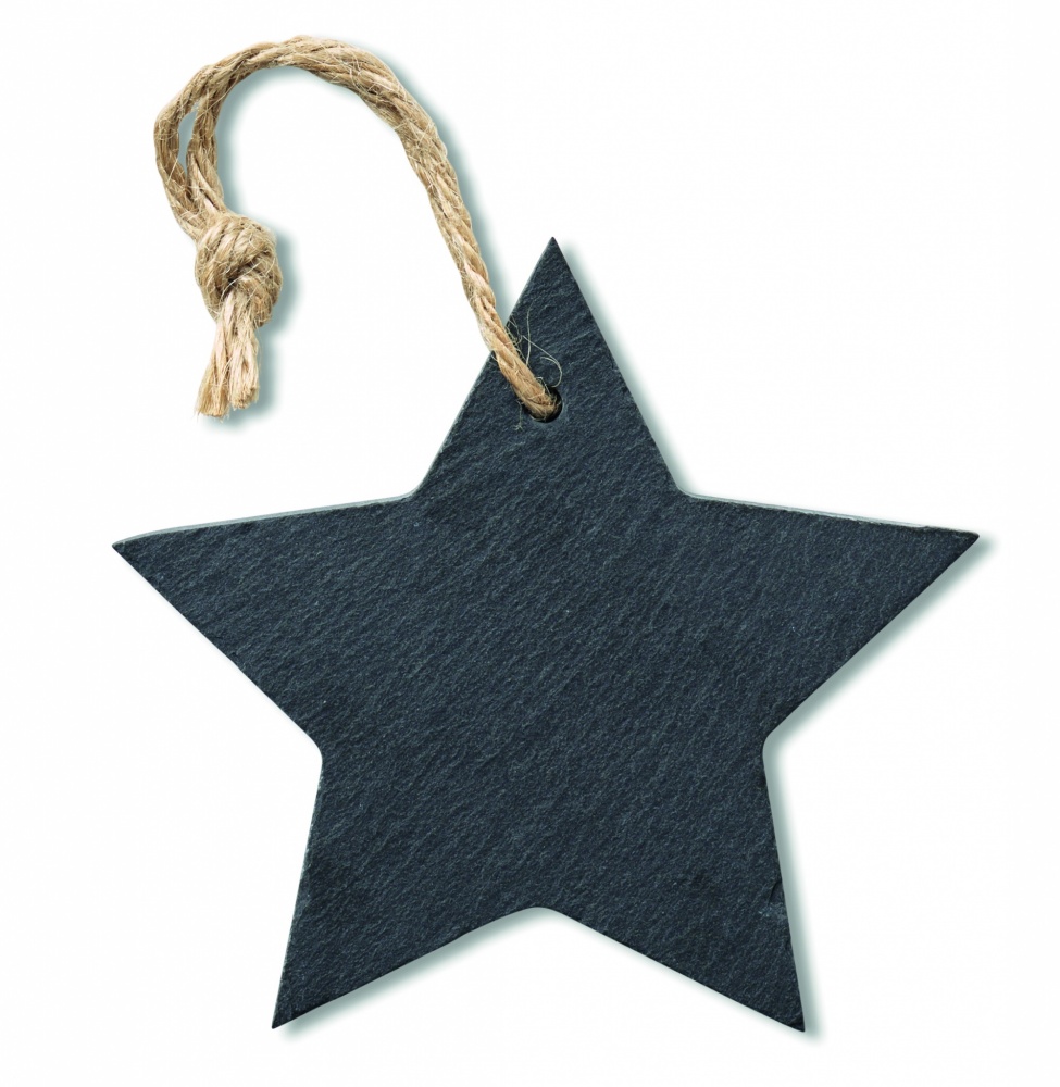 Logo trade promotional item photo of: Slate xmas hanger star