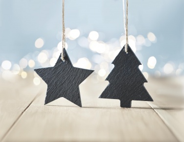 Logotrade promotional merchandise picture of: Slate xmas hanger star