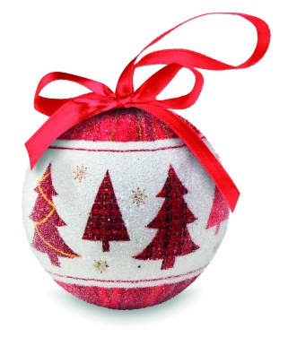 Logo trade business gifts image of: Christmas bauble in gift box