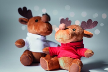 Logo trade promotional product photo of: Plush reindeer with hoodie