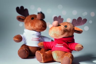 Logo trade promotional items picture of: Plush reindeer with hoodie