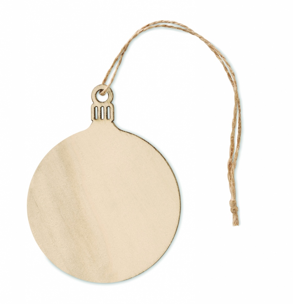 Logotrade promotional products photo of: Wooden Tree bauble hanger