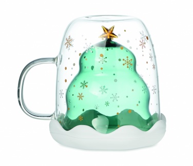 Logo trade promotional giveaway photo of: Double wall borosilicate mug