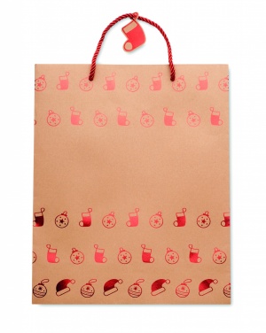 Logo trade promotional items picture of: Gift paper bag with pattern