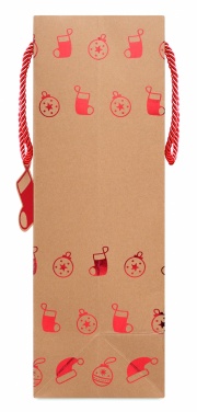 Logo trade promotional items image of: Gift paper bag with pattern