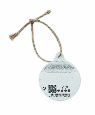 Logo trade business gift photo of: Seed paper Xmas ornament