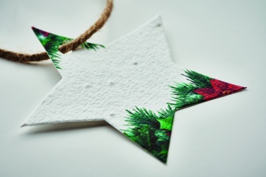 Logo trade promotional item photo of: Seed paper Xmas ornament