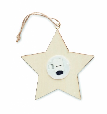 Logo trade promotional products picture of: MDF star with light