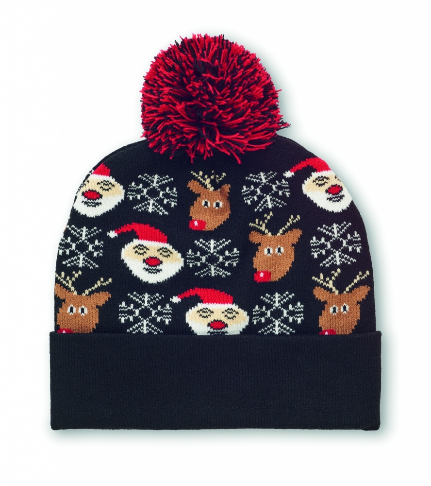 Logo trade corporate gift photo of: Christmas knitted beanie