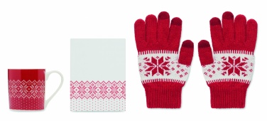 Logotrade business gift image of: Winter gift mug and gloves set