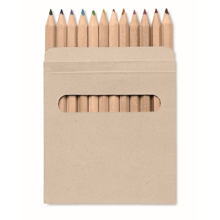 Logotrade advertising product image of: 12 coloured pencils set