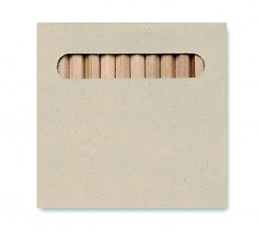 Logo trade advertising products image of: 12 coloured pencils set
