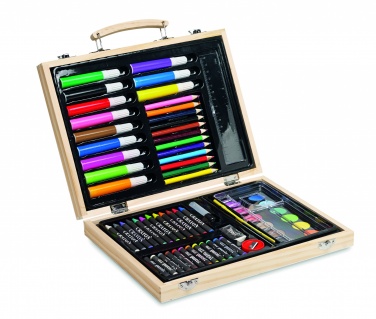 Logotrade corporate gift image of: Artist's set in wooden box