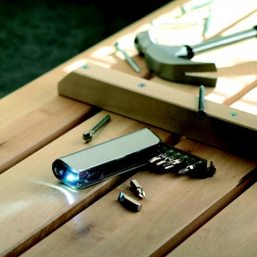 Logo trade promotional products image of: Multitool holder and LED torch