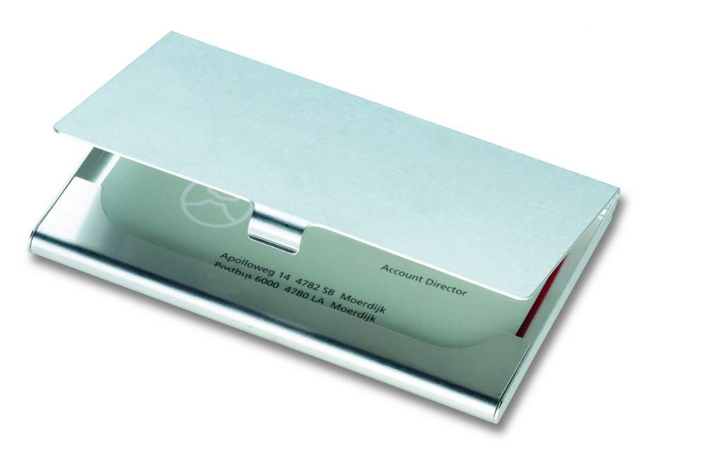 Logo trade corporate gifts picture of: Aluminium business card holder