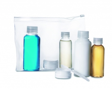 Logo trade promotional merchandise image of: Travelling pouch with bottles