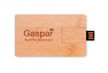 Logo trade promotional item photo of: 16GB bamboo casing USB