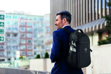 Logo trade promotional giveaway photo of: 600D RPET laptop backpack