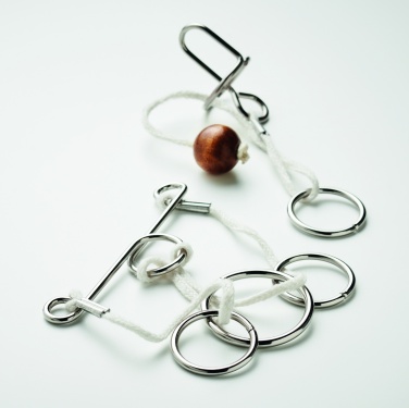 Logotrade promotional item picture of: Set of 2 metal brain teasers