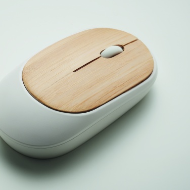 Logo trade advertising product photo of: Wireless mouse in bamboo