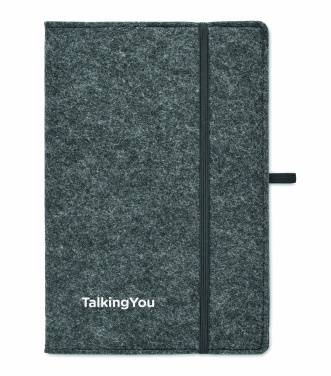 Logotrade promotional item picture of: A5 notebook RPET felt