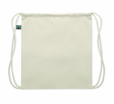 Logo trade promotional merchandise picture of: Drawstring bag Fairtrade