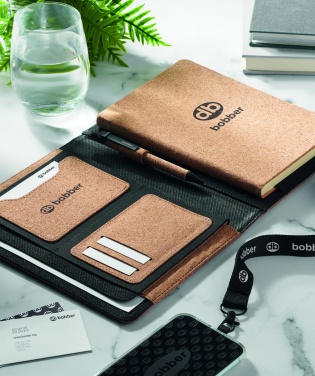 Logo trade advertising product photo of: A5 portfolio in cork