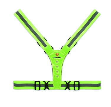 Logo trade promotional giveaways image of: Reflective body belt with LED