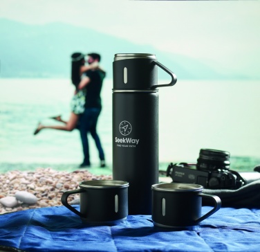 Logotrade corporate gift image of: Double wall bottle and cup set