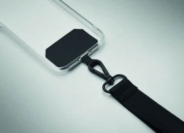 Logo trade advertising products image of: Polyester phone wrist strap