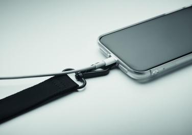 Logo trade promotional gift photo of: Polyester phone wrist strap